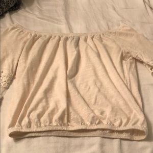 cream crop top!